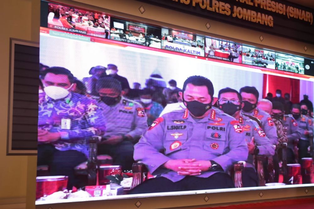 Kapolri Jenderal Polisi Listyo Sigit Prabowo hadiri Launching Sinar via Zoom(DOK:ist/Advokasi.co)