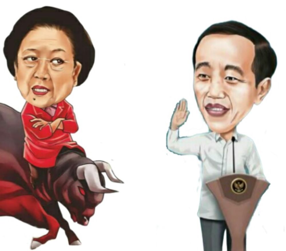 jokowi dan megawati karikatur